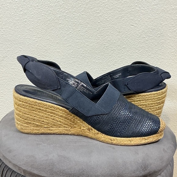 Lauren Ralph Lauren Helma Espadrille Fabric Closed Toe Navy Blue Size 9.5‎ - Picture 7 of 12